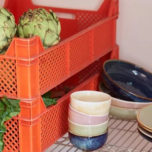 HKliving Chef Ceramics Bowl Rustic Blue