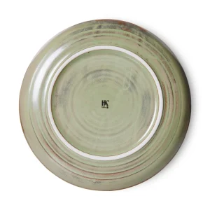 HKliving Chef Ceramics Dessert Teller Moss Green - 20cm