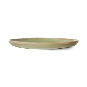HKliving Chef Ceramics Dessert Teller Moss Green - 20cm