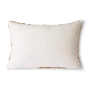 HKliving Fluffy Kissen weiß/beige inkl. Füllung - 35x55cm