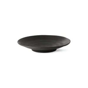 HKliving Kyoto Ceramics Japanese Desert Plate matt black