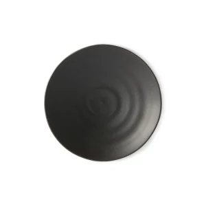 HKliving Kyoto Ceramics Japanese Desert Plate matt black