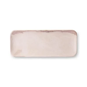HKliving pink marble tray - 30 x 12 cm