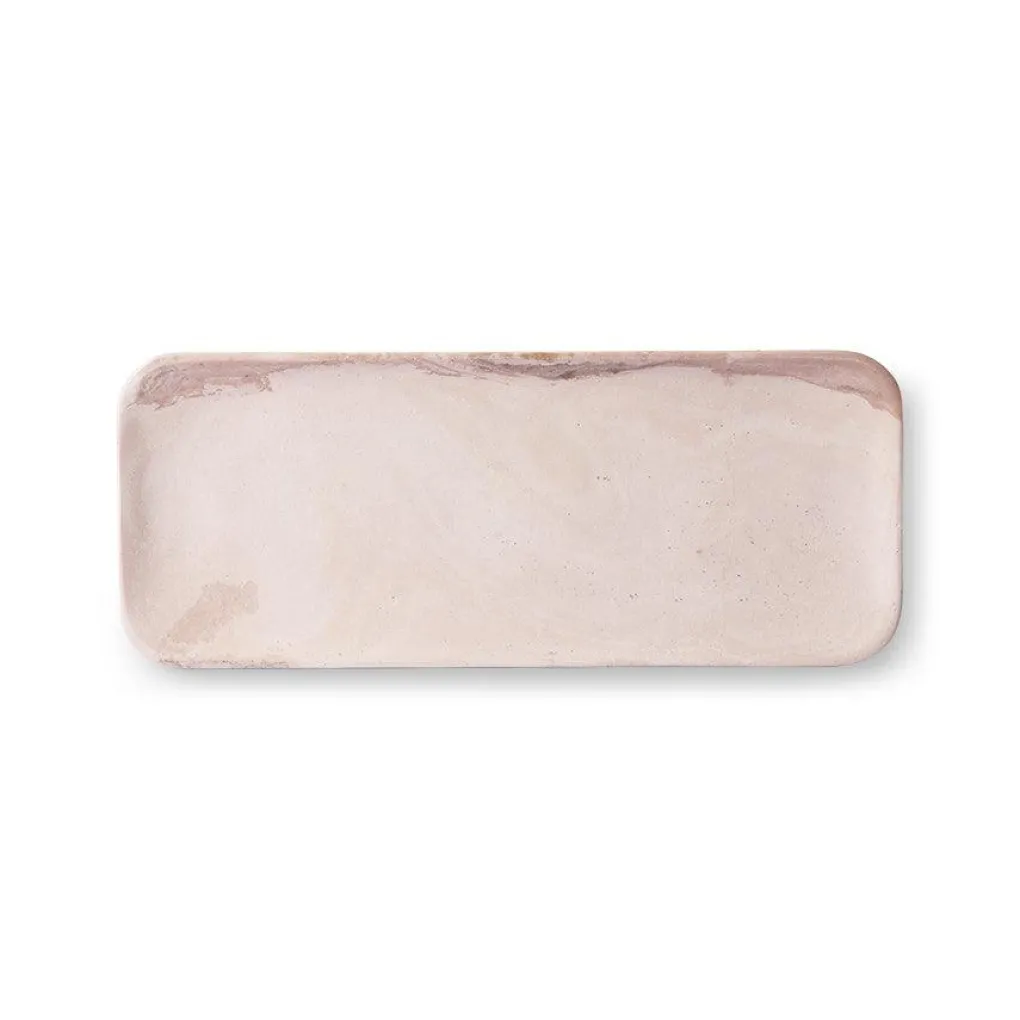 hkliving_pink_marble_tray_0.webp HKliving pink marble tray - 30 x 12 cm
