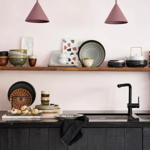 HKliving pink marble tray - 30 x 12 cm