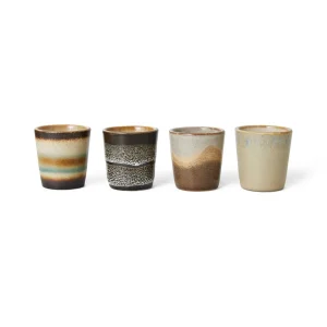 HKliving 70s Eierbecher Granite - 4er Set
