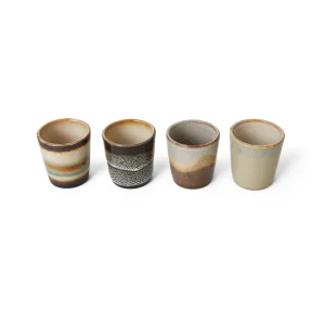 HKliving 70s Eierbecher Granite - 4er Set