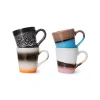 HKliving 70s Espresso Tassen Funky - 4er Set