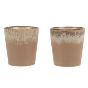 HKliving 70s Keramik Becher Bark