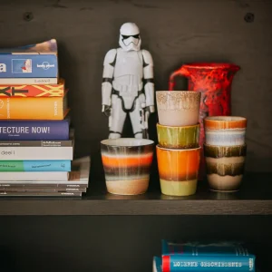HKliving 70s Keramik Becher Ash