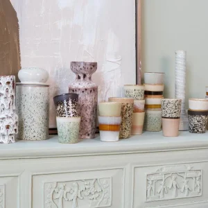 HKliving 70s Keramik Becher Bark