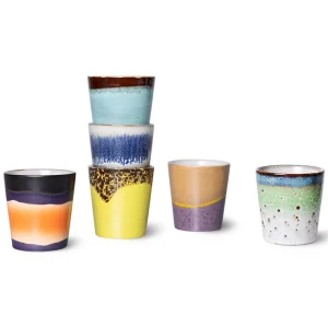 HKliving 70s Keramik Becher 
