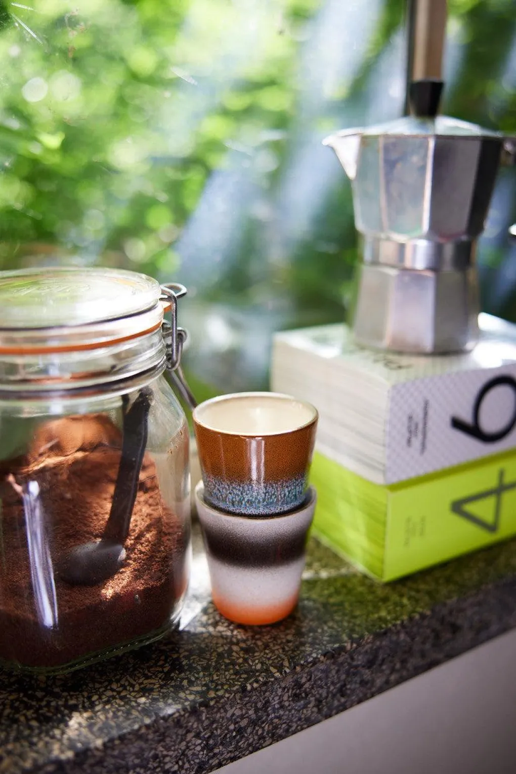 hkliving_s_ristretto_tass_1.webp HKliving 70s Ristretto Tassen Good Vibes - 4er Set