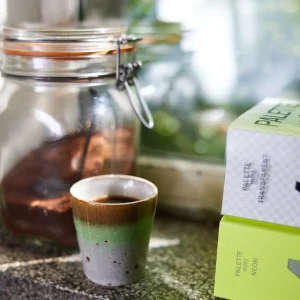 HKliving 70s Ristretto Tassen Good Vibes - 4er Set