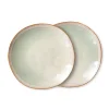 HKliving 70s Side Plates Mist 22cm - 2er Set