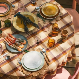 HKliving 70s Side Plates Mist 22cm - 2er Set