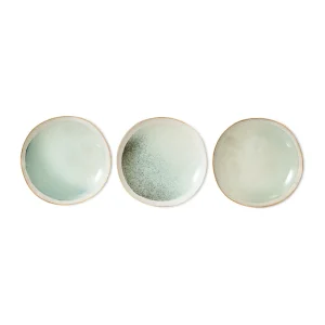 HKliving 70s Side Plates Mist 22cm - 2er Set