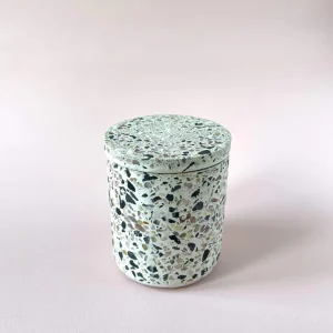 HKliving Terrazzo-Dose mehrfarbig