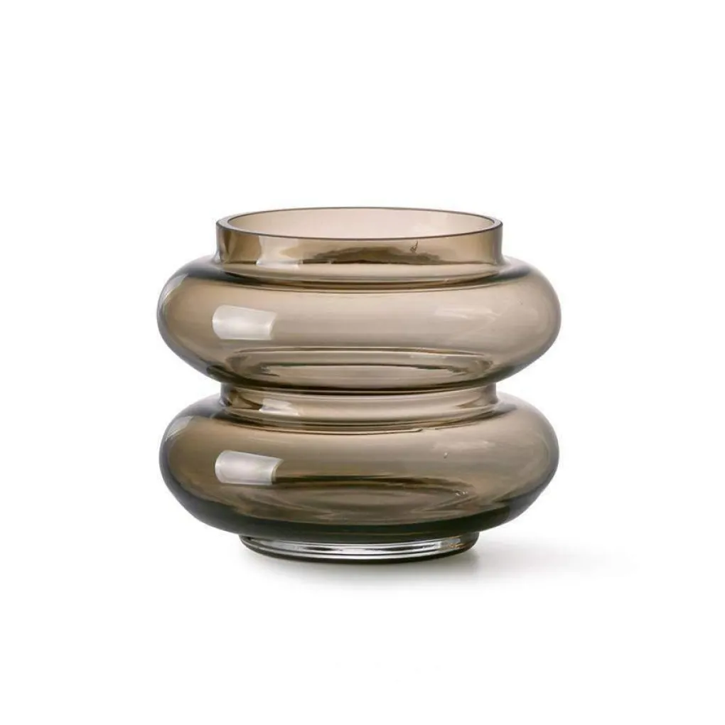 hkliving_vase_glas_smoked_0.webp HKliving Vase Glas smoked brown - 10,5cm