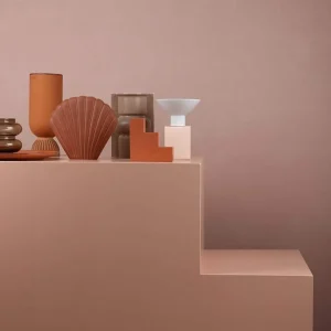 HKliving Vase Glas smoked brown - 10,5cm