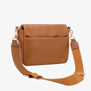 HVISK Tasche Cayman Pocket Puffer Soft Structure - Brown Caramel