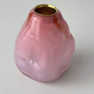 Glassblow DK Kerzenhalter Opalglas Cottoncandy - rd. 8cm