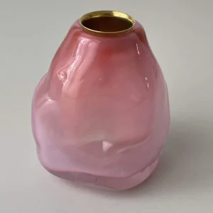 Glassblow DK Kerzenhalter Opalglas Cottoncandy - rd. 8cm