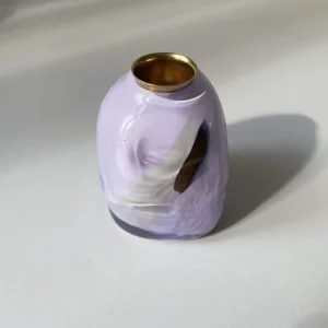 Glassblow DK Kerzenhalter Opalglas Lavender - rd. 8cm