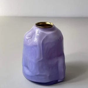 Glassblow DK Kerzenhalter Opalglas Lavender - rd. 8cm