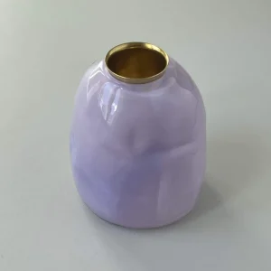 Glassblow DK Kerzenhalter Opalglas Lavender - rd. 8cm