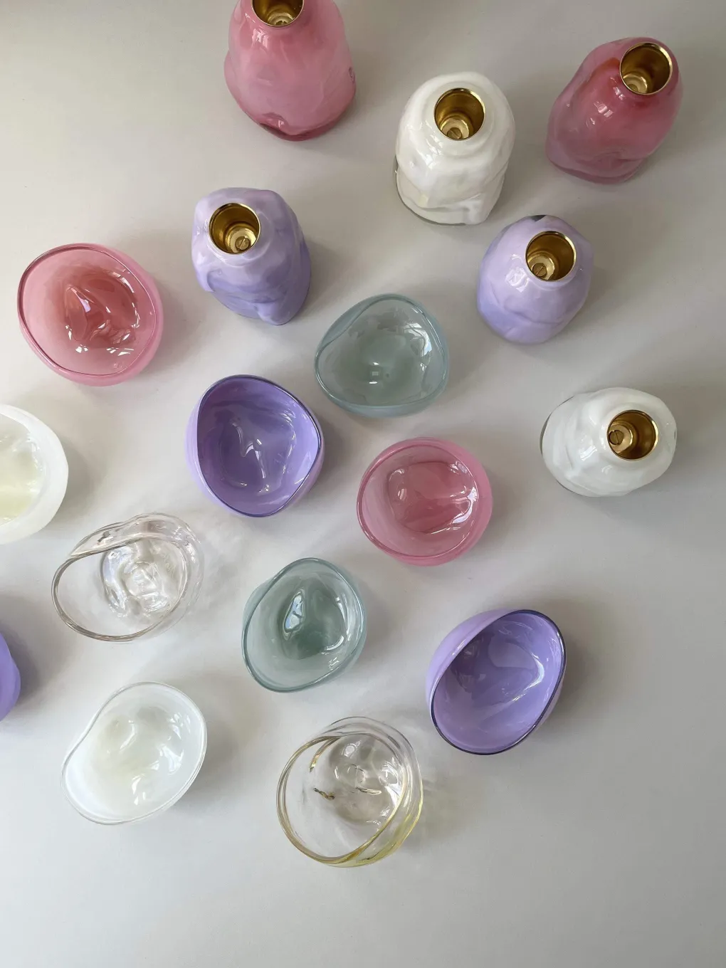 kerzenhalter_opalglas_lav_6.webp Glassblow DK Kerzenhalter Opalglas Lavender - rd. 8cm