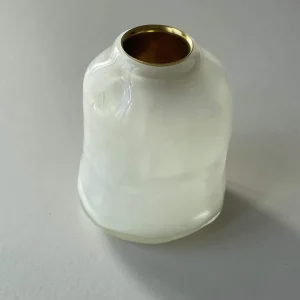 Glassblow DK Kerzenhalter Opalglas Vanille - rd. 8cm