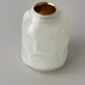 Glassblow DK Kerzenhalter Opalglas Vanille - rd. 8cm