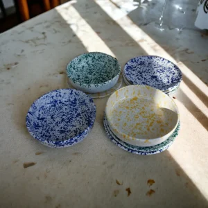 ML Ceramics Dessertteller Splash indigoblau 20cm
