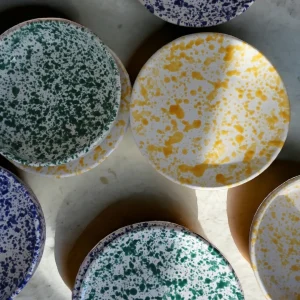 ML Ceramics Dessertteller Splash indigoblau 20cm