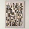 Monika Petersen Kunstdruck "Pattern" gold/schwarz/rosa - 50 x 70 cm