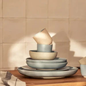 onomao Becher Klassik taubenblau innen - 2er Set