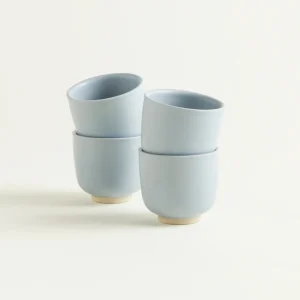 onomao Espressobecher Klassik taubenblau - 2er Set