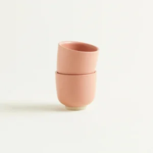 onomao Espressobecher Klassik altrosa - 2er Set