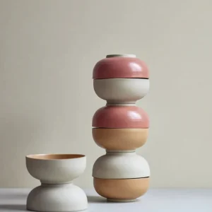 onomao kleine Schüssel Klassik altrosa - 2er Set