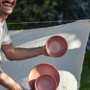 onomao kleine Schüssel Klassik altrosa - 2er Set