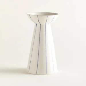 onomao Vase Duarte groß blau gestreift - 24cm