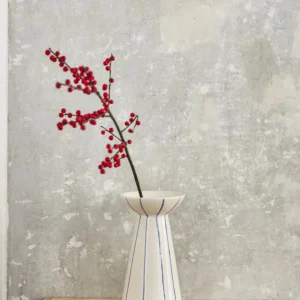 onomao Vase Duarte groß blau gestreift - 24cm