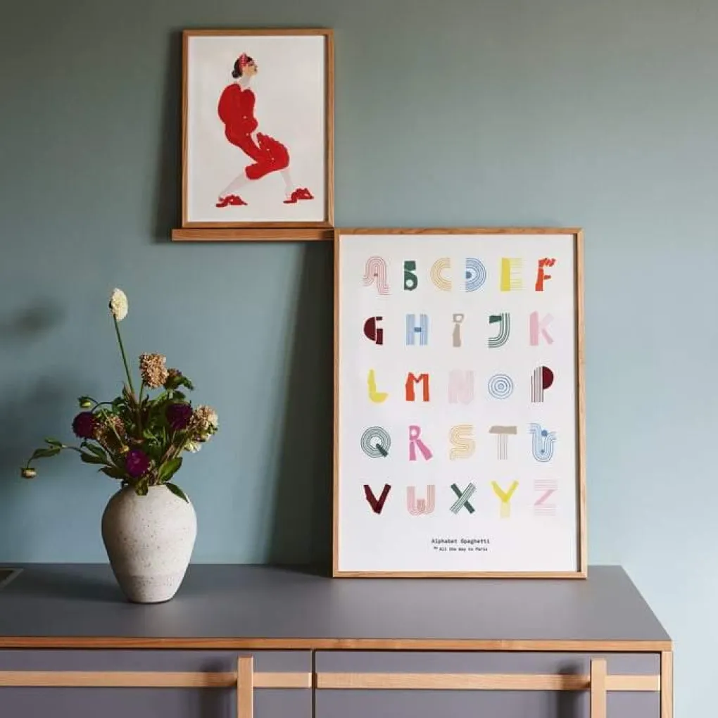 paper_collective_kunstdru_0.webp Kinder Paper Collective Kunstdruck „Alphabet Spaghetti“ - 50×70cm