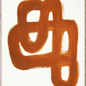 Paper Collective Kunstdruck „Orange Brush“ - 50×70cm