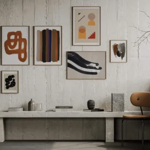 Paper Collective Kunstdruck „Orange Brush“ - 50×70cm