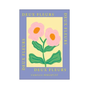 Pu0026F P&F Kunstdruck Deux Fleurs Yellow Camilla Bergqvist A3