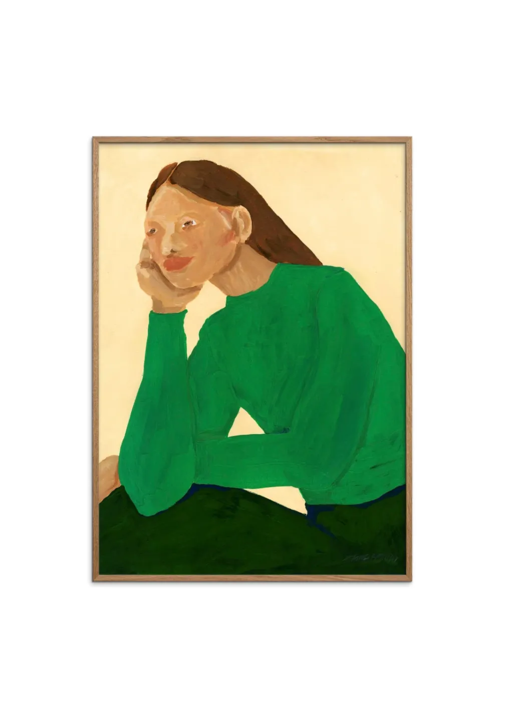pf_kunstdruck_green_guise_0.webp Pu0026F P&F Kunstdruck Green Guise Hanna Peterson 50x70cm