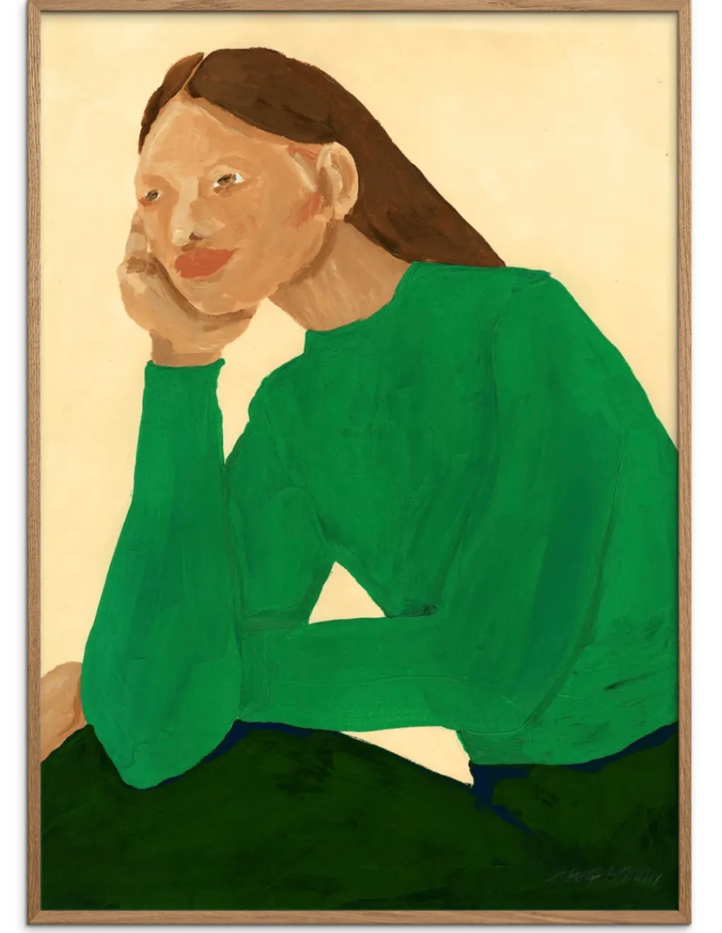 pf_kunstdruck_green_guise_1.webp Pu0026F P&F Kunstdruck Green Guise Hanna Peterson 50x70cm