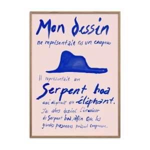 Pu0026F P&F Kunstdruck Le Petit Prince Bleu Sissan Richardt 30x40cm